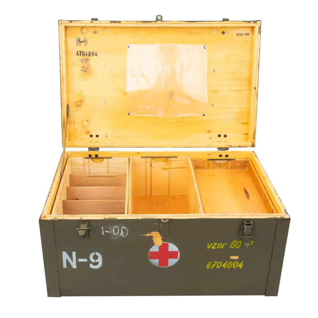 Czech Army Wooden Medical Box | 31